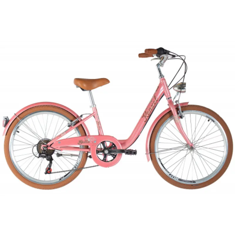 Kenzel Dětské jízdní kolo Bella 24 Royal 6spd 2025 lososovo-hnědé