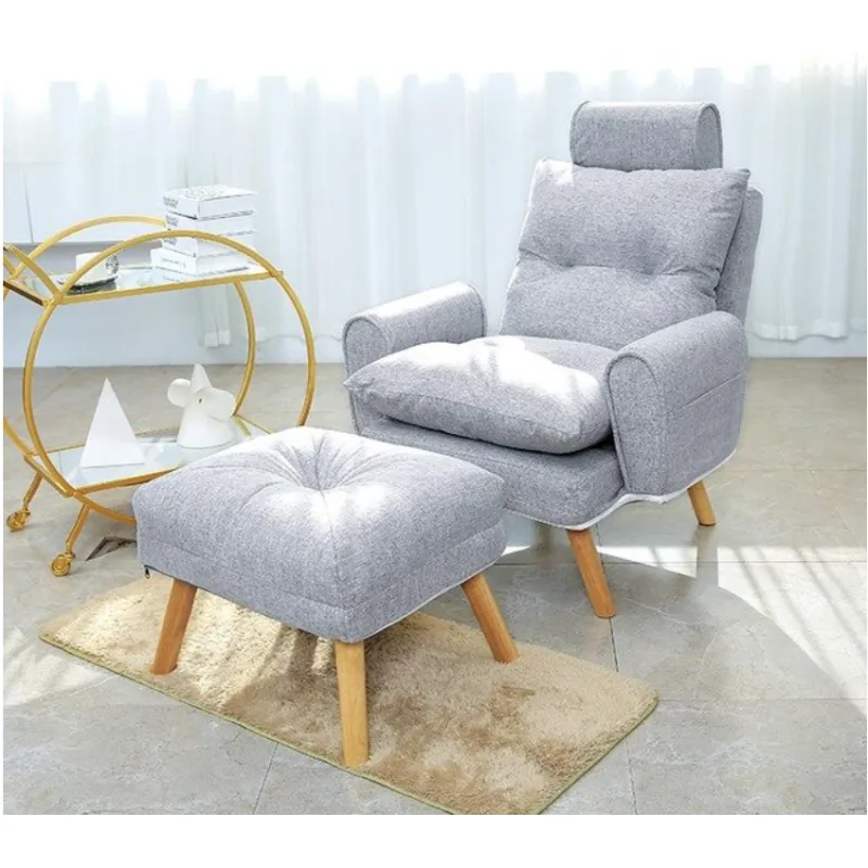 Ekspan Kreslo UŠÁK S1380 s nastaviteľným operadlom a opierkou na nohy Vzor: 2 SVĚTLE ŠEDÁ