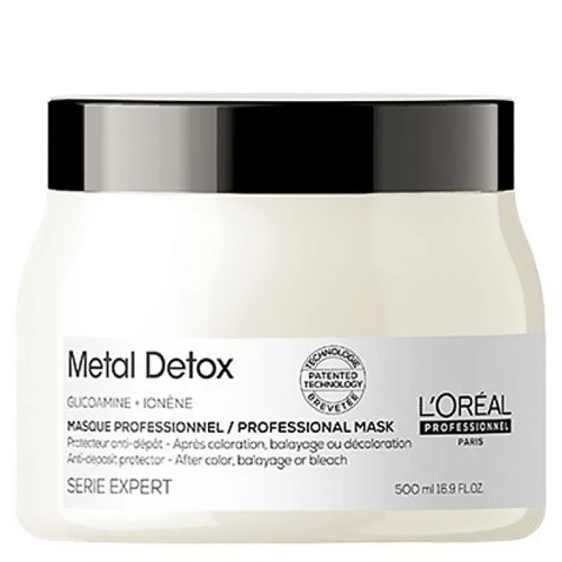 LOREAL Serie Expert Metal Detox Masque 500ml - ochranná maska pre farebné a poškodené vlasy