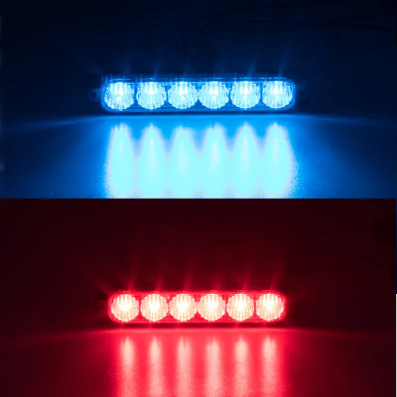 2x PROFI SLIM výstražné LED světlo vnější, červené+modré, 12-24V, ECE R65 911-006blu+red