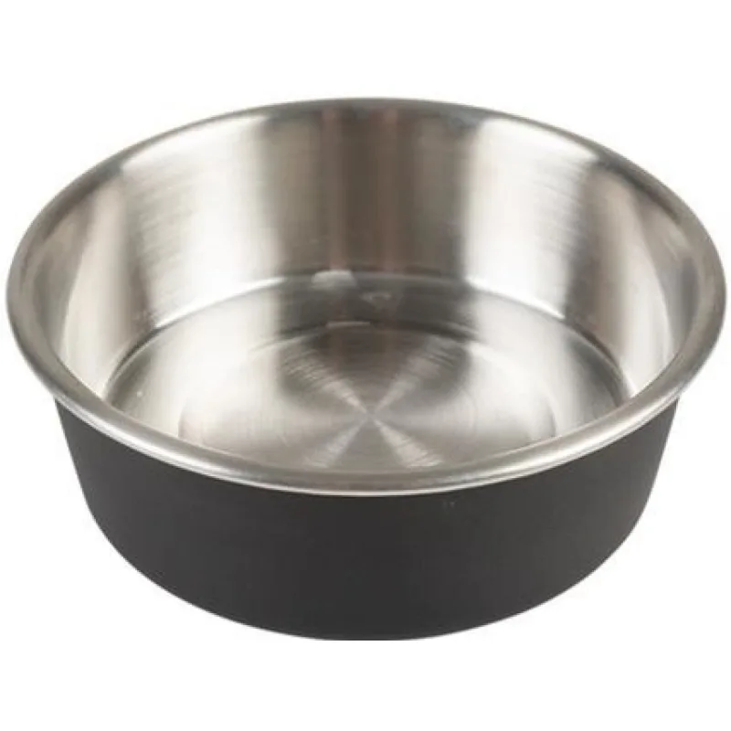 Miska DUVO+ na kŕmenie matná čierna nerez 450 ml