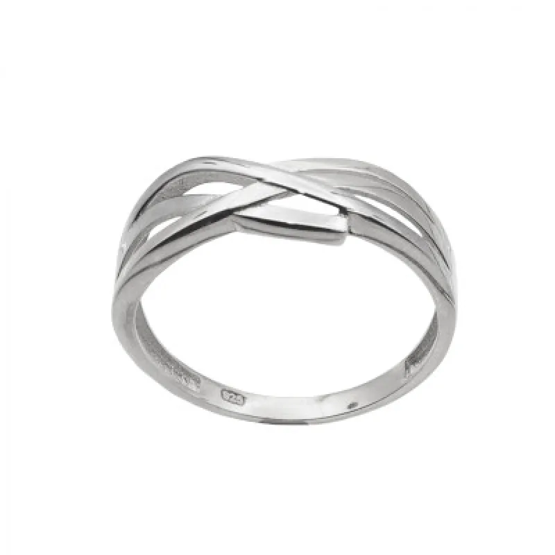 Zlatý prsteň z bieleho zlata KA RRCS592W, 53, 1.55 g