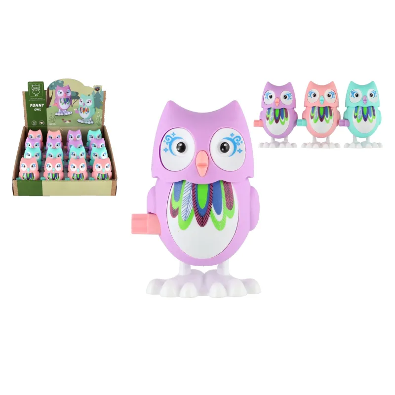 Teddies Sova/Sovička na natiahnutie plast 6x10cm 3 farby