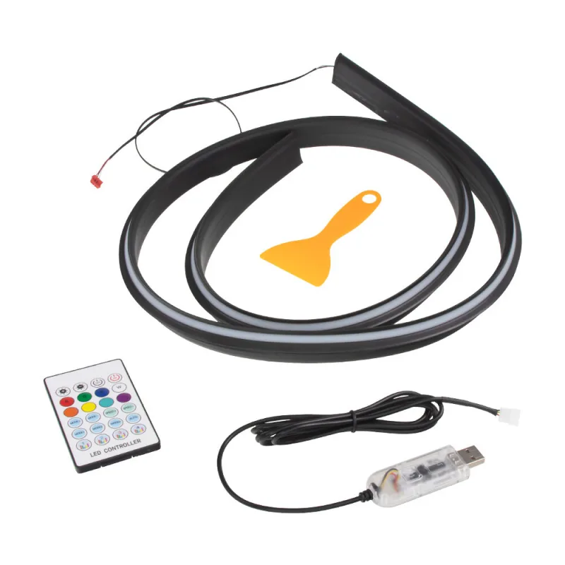 LED ambientní osvětlení RGB pod přední okno - vnitřní 95RGB-SET19