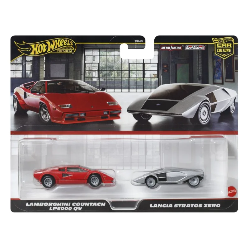 Mattel Hot Wheels 2ks prémiový angličák - Lancia/Lambo