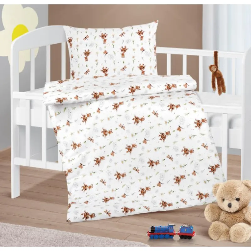 Bellatex Dětské povlečení bavlna Agáta, Srneček - 90x135, 45x60cm