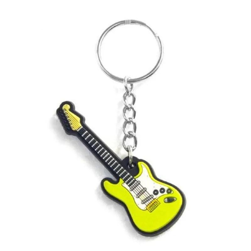 Přívěšek na klíče - Elektrická kytara (zelená)