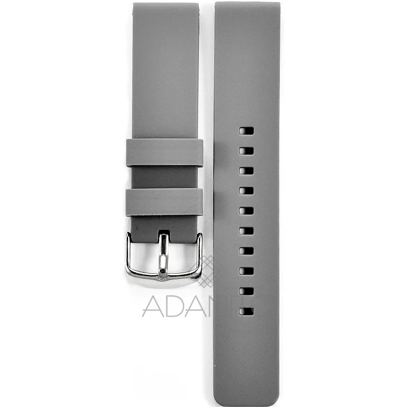 Silikónový remienok na hodinky 20 mm šedý ADANITO TS001R07S00-20