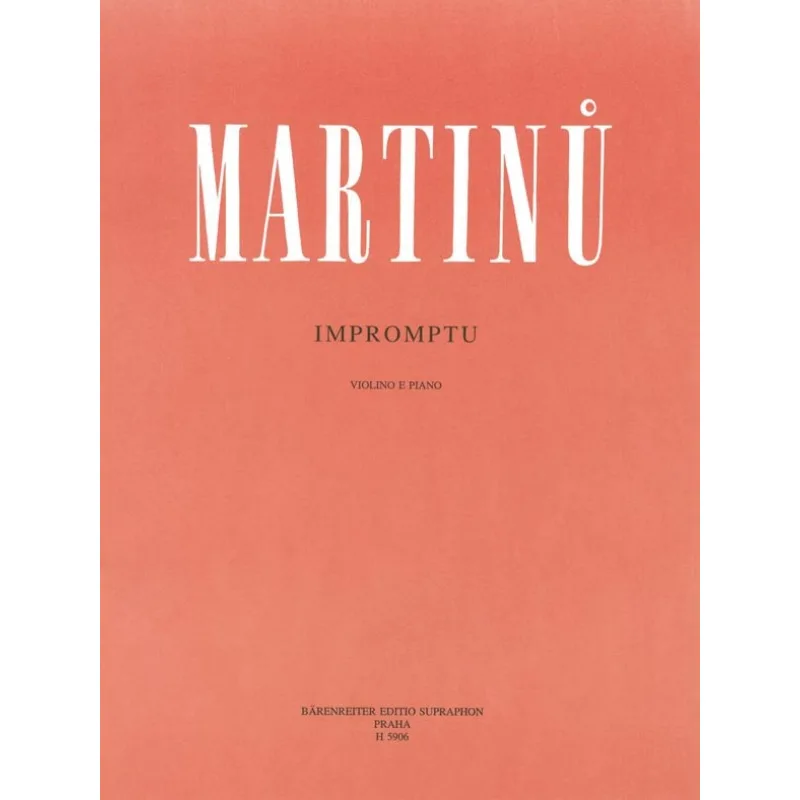 Bärenreiter Impromptu (Tři skladby pro housle a klavír)