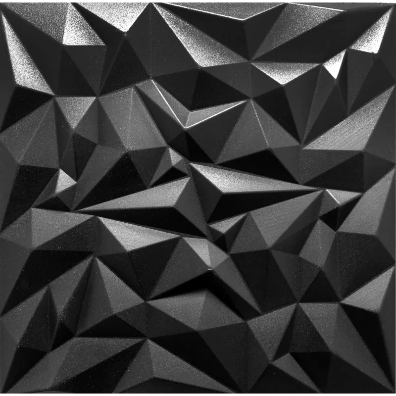 Ametyst – geometrická 3D penová stropná doska 50 × 50 cm, 1 ks Varianta: Black