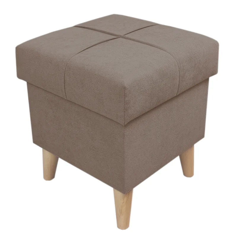 Čalúnený taburet s úložným priestorom Dream 1 farba čokoládovo hnedá