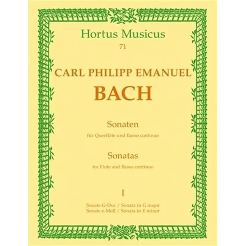 Bärenreiter Sonáty pro flétnu a basso continuo, 1. sešit