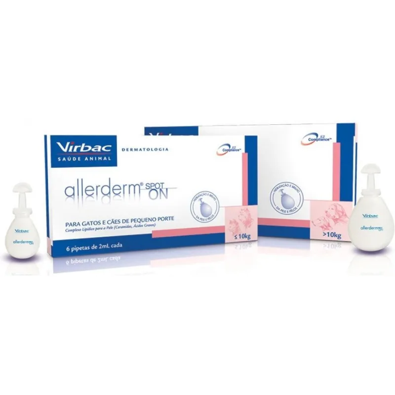 Virbac Allerderm spot-on pre stredných a veľkých psov nad 10 kg, 6x4 ml