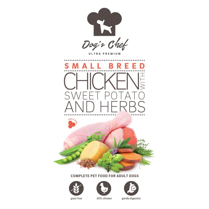 Dog's Chef Dog’s Chef CHICKEN WITH SWEET POTATO AND HERBS Small Breed 2 kg