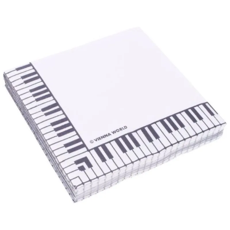 Vienna World Papírové ubrousky - Klaviatura (33x33)