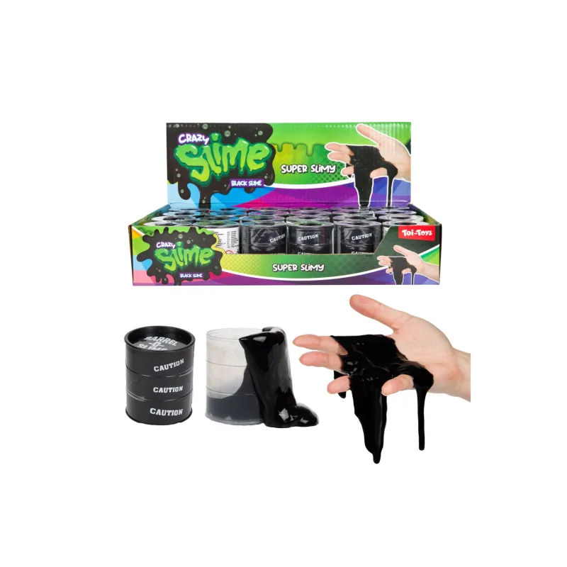 Teddies Sliz - hmota v bareli 5cm čierny