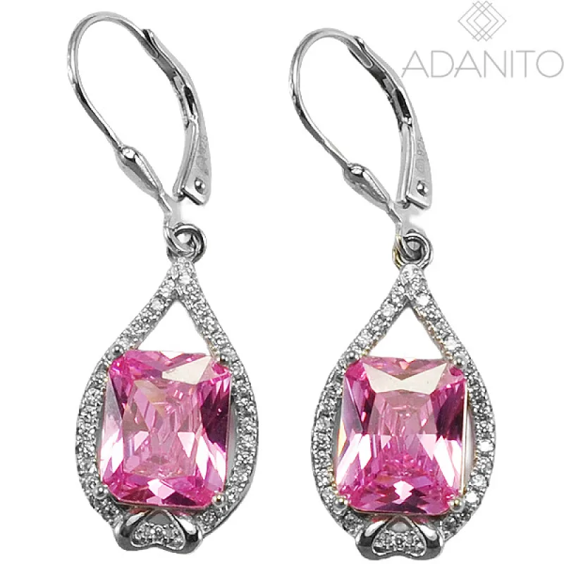 Strieborné visiace náušnice so zirkónmi BENETO AGUC3357-P