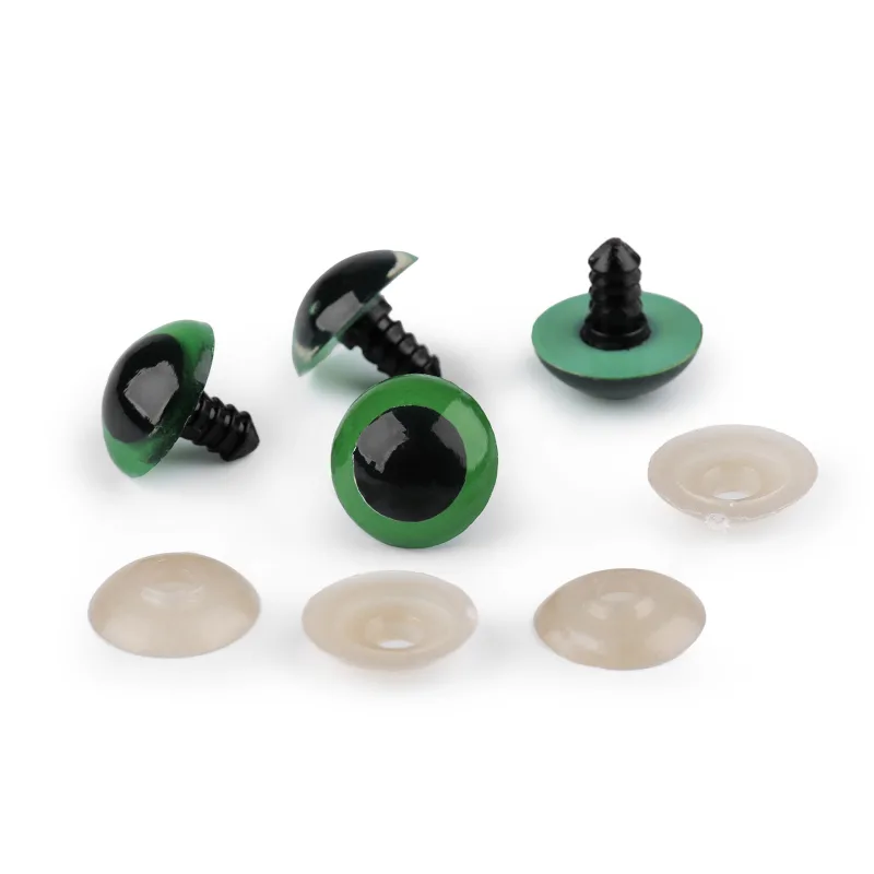 Oči pre macrame sovu 20mm zelené