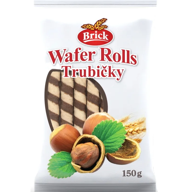 Brick Trubičky lieskový oriešok 150g