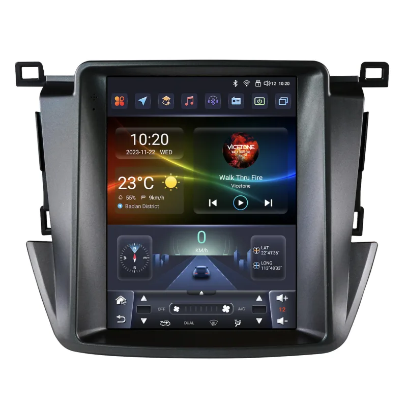 HIZPO KXTYRAV49701 9,7“ Android 13 Autorádio pro Toyota RAV4 Model: 6S9701 (6+64GB) CHR3398_6S9