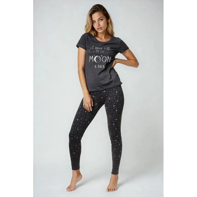 Dámske pyžamo Zadie sivé M