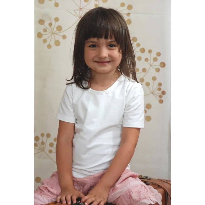 Bambusové tričko detské veľ. 86 až 140 - prírodná, 110 -116