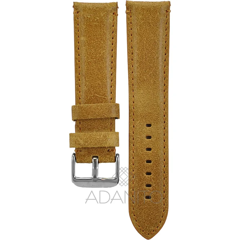 Kožený remienok na hodinky 22 mm hnedý ADANITO TK004R03S03-22