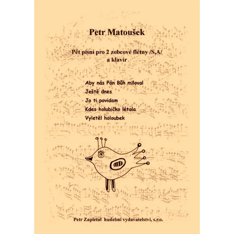 NotaNota Pět písní pro 2 zobcové flétny /S,A/ a klavír