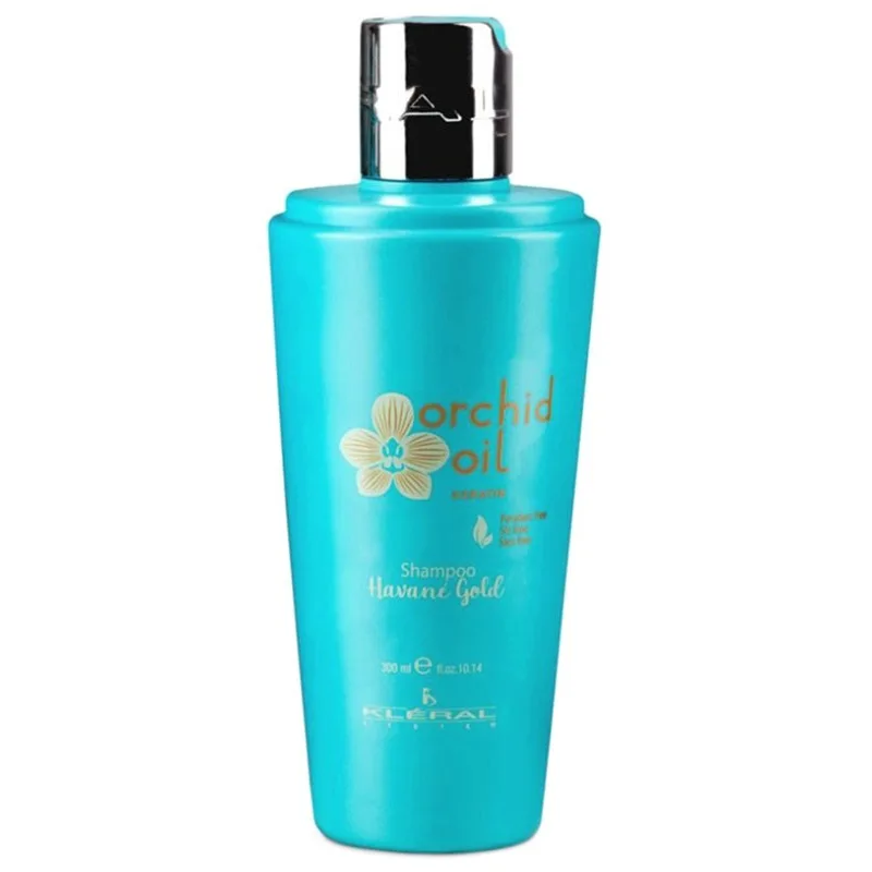 KLÉRAL Orchid Oil Keratín Havané Gold Shampoo 300ml - keratínový šampón na normálne vlasy