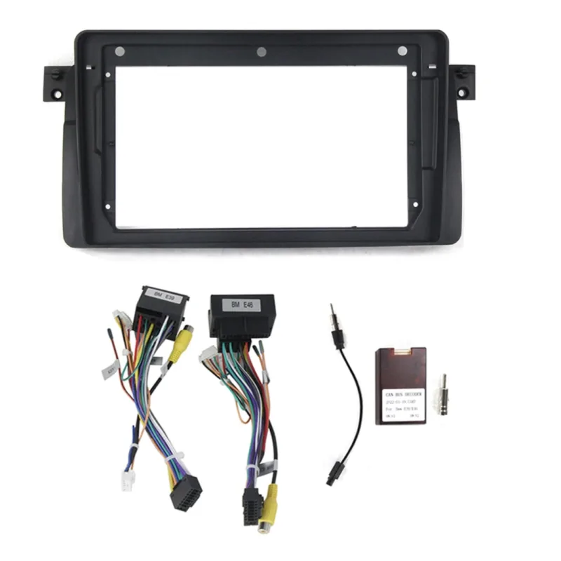 KXBMWE4691 Rámeček s napájecím kabelem pro 9" autorádio do BMW E46 CHR1630