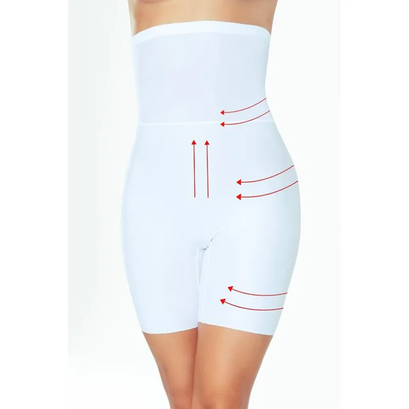 Extra vysoká sťahovacia spodná bielizeň Vlata biela XXL