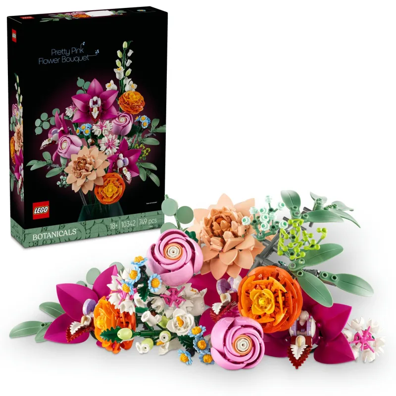 LEGO Botanicals 10342 Krásna kytica ružových kvetov