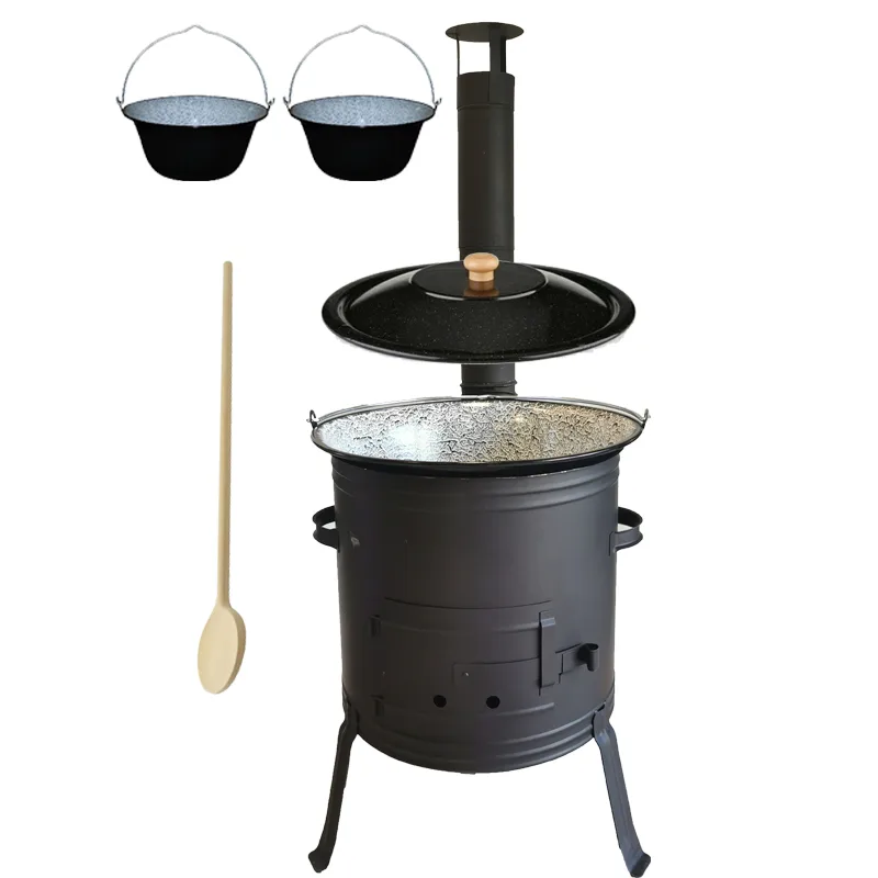 Smaltovaný kotlík 13L s ohňovzdornou kotlinou