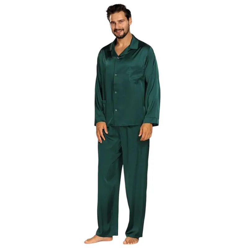 Saténový komplet Lukas zelený XL