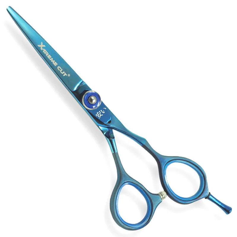 AKASHI Japan XC-T55 Blue 5,5' - Profesionálne japonské kadernícke nožnice na vlasy - modré