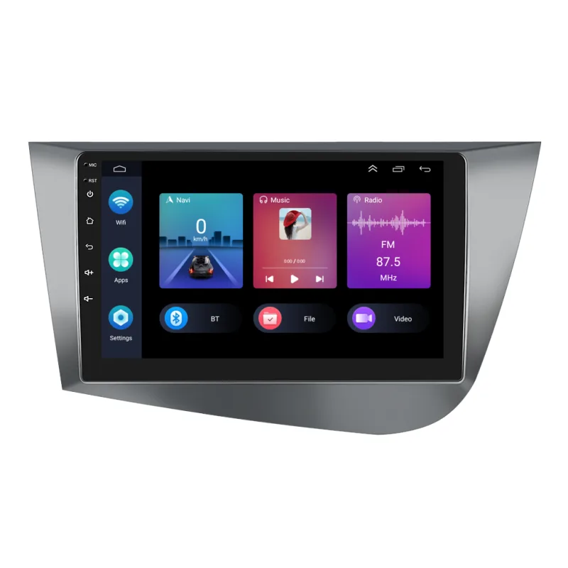 Podofo 2DIN autorádio PEV44 Android, Seat Leon II B176