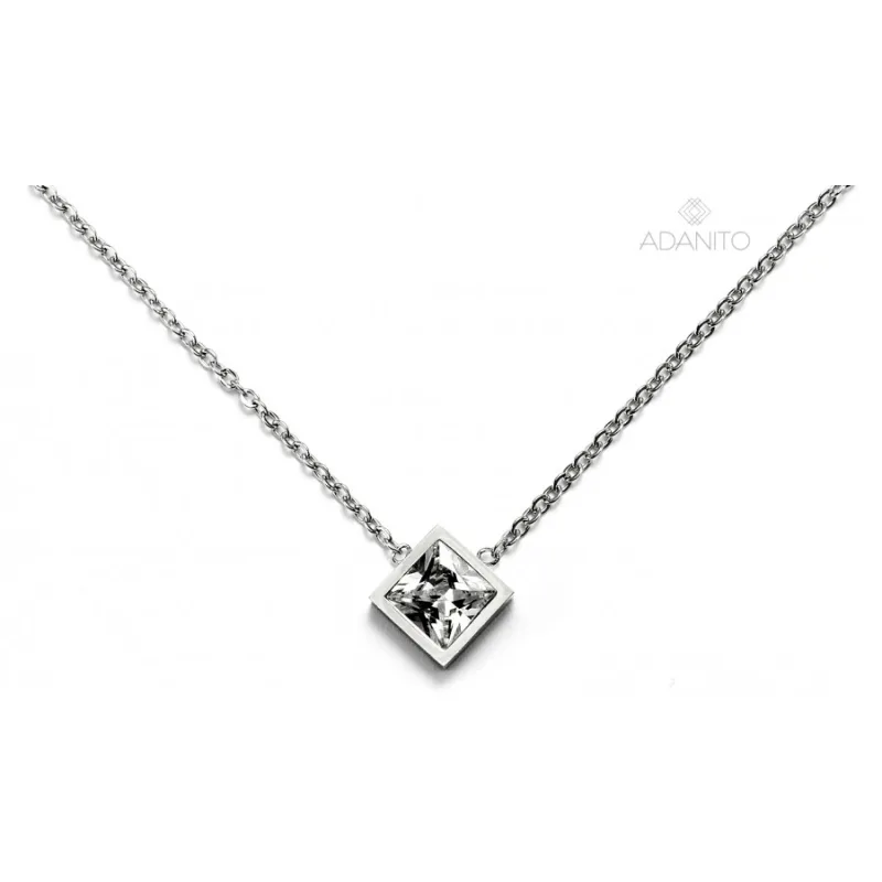 Náhrdelník z chirurgickej ocele s kameňom MEUCCI DS366N