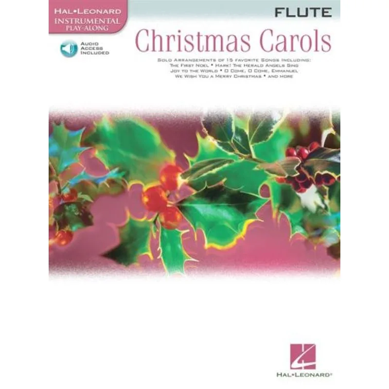 Hal Leonard Christmas Carols + audio online (příčná flétna)
