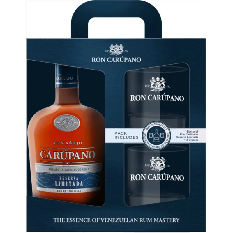 Carúpano Reserva Limitada 18 s 2 pohármi 40% 0,7l