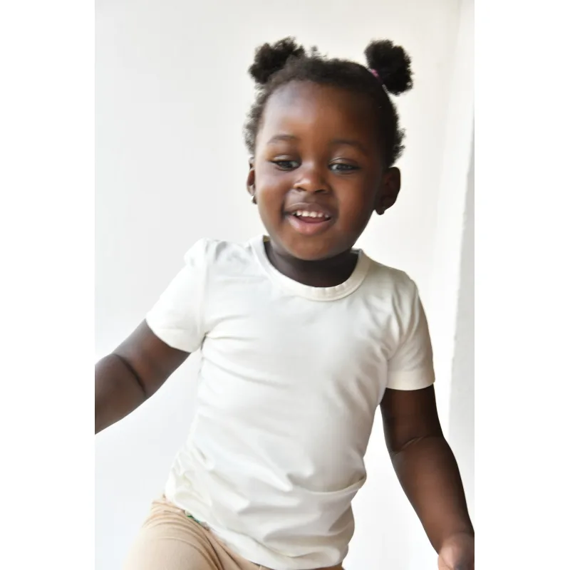 Bambusové tričko detské veľ. 86 až 140 - prírodná, 98 - 104