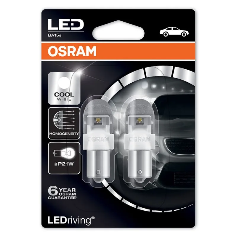 Osram LEDriving Premium 7556CW 12V 2W BA15S 6000K