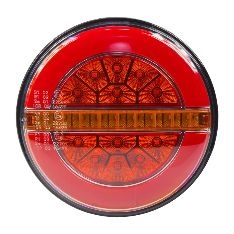 Sdružená LED lampa zadní s dynamickými blinkry 12/24V trl230led