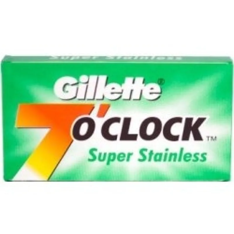 OSTATNÍ VÝROBCOVIA Klasické žiletky na holenie GILLETE 7 O'Clock Super Stainless 5 ks