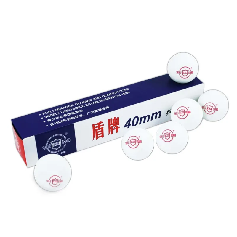 Rappa loptička pingpongová Shield 6ks biele