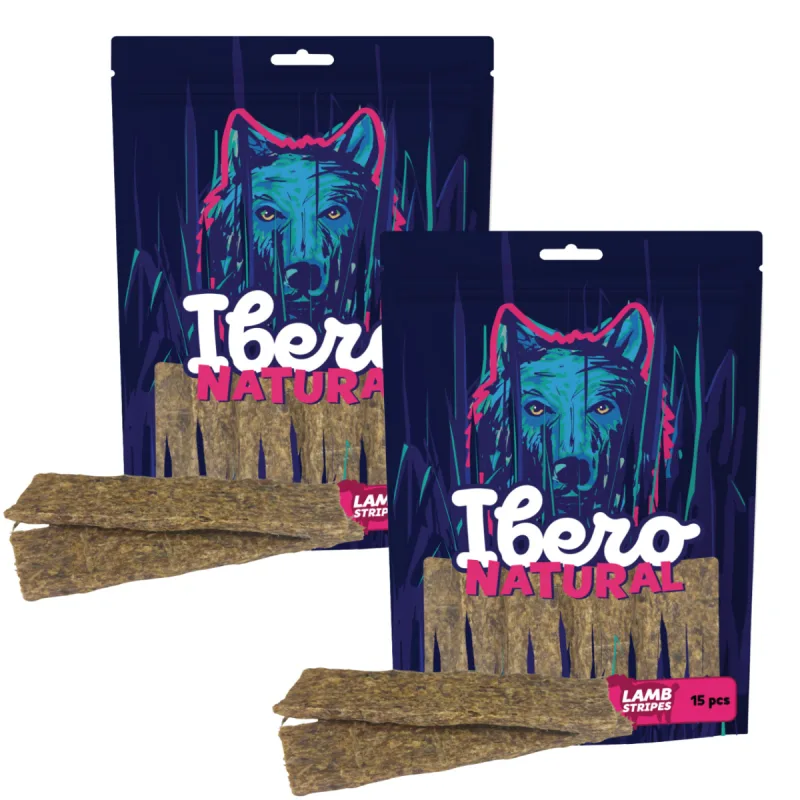 IBERO GF Ibero Meat Snack Lamb Stripes - 2x15ks