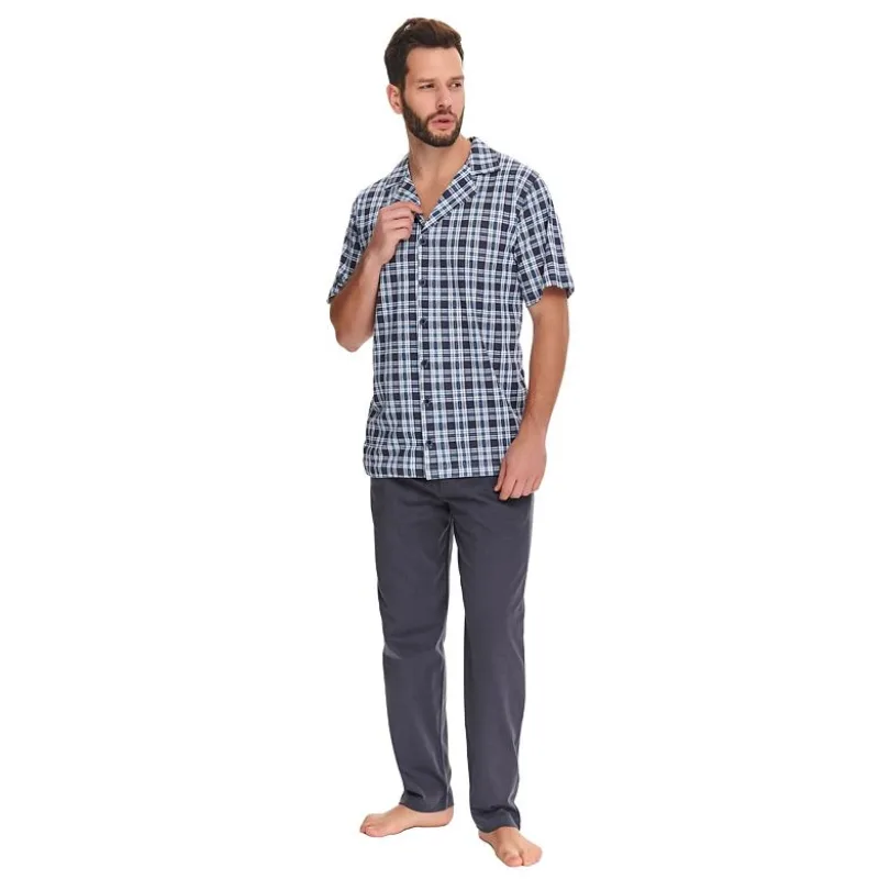 Pánske pyžamo Noah kárované M