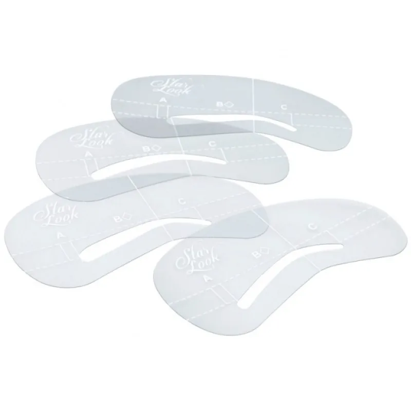 SIBEL Star Look Multibrow - šablóny pre úpravu obočia - 4 ks