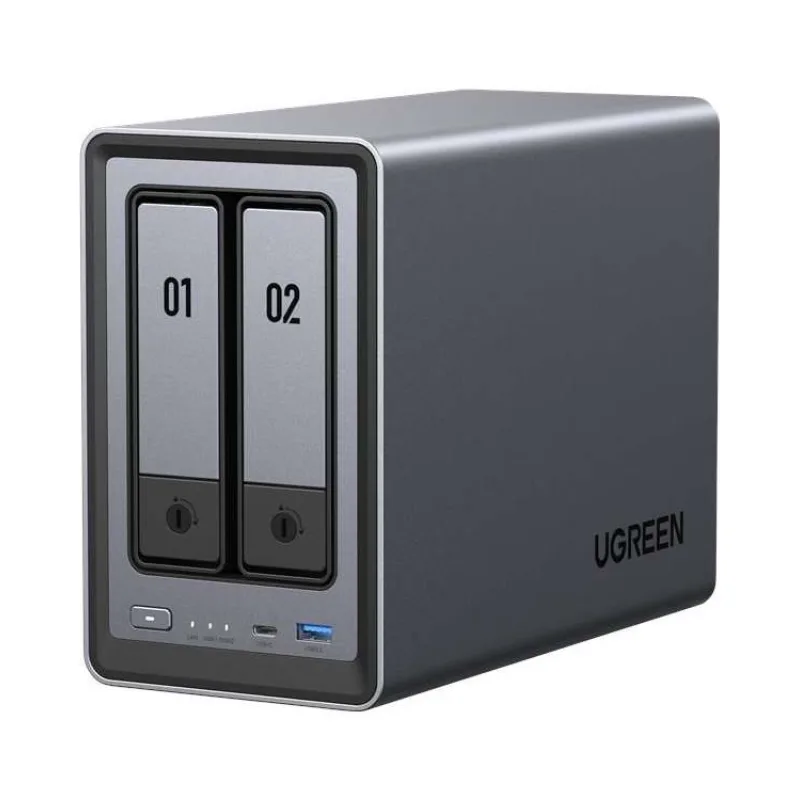 UGREEN NASync DXP2800 (4C/IntelN100/3,4GHz/8GBRAM/2xSATA/2xM.2/1x2,5GbE/2xUSB2.0/2xUSB3.2/1xUSB-C/HDMI) (25369)