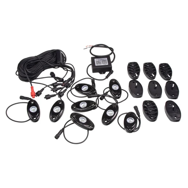 LED podsvětlení podvozku RGB 12V, Bluetooth, 24x3W LEDrockRGB8