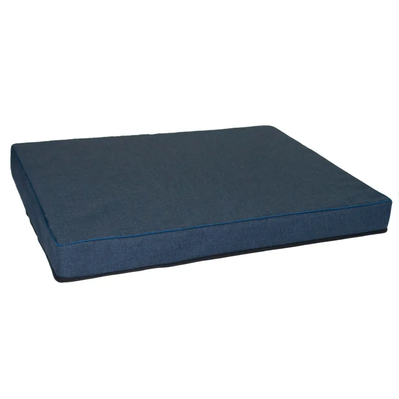 FIMEX Pelíšek Savana 50/60/8 cm s lemováním Vzor: tmavě-modrá